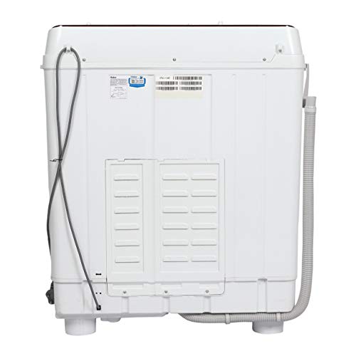 Image of Haier 7.6 kg Semi-Automatic Top Loading Washing Machine (HTW76-1159BT, Red)