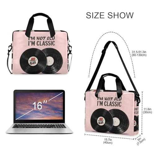 Maletín para laptop portátil 15.6 pulgadas con correa y asa miniatura 4