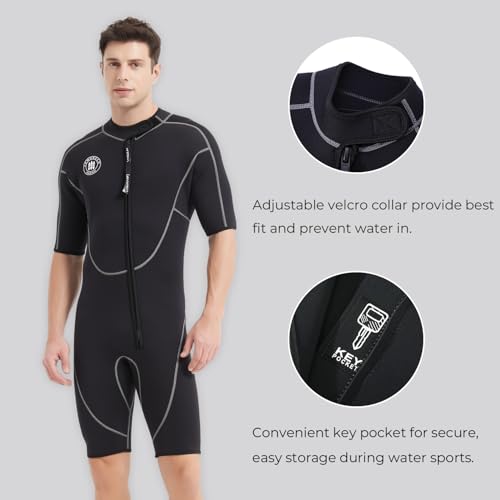 Combinaison de plongée courte pour vos sessions de surf et été - 3