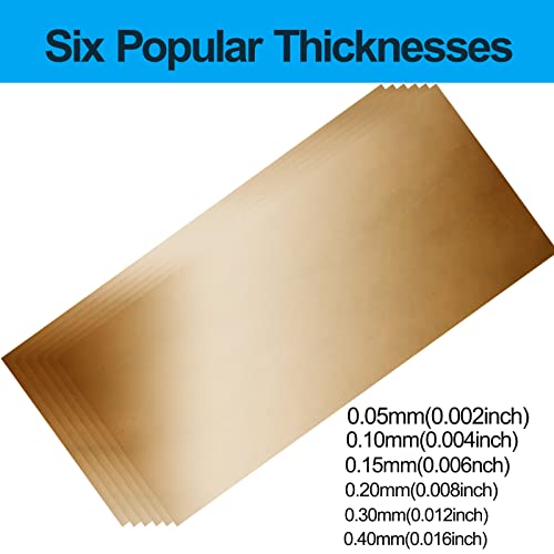 Gyhchjdz SBAT-98 Brass Sheet, Brass Shim Stock Assortment thumb #4