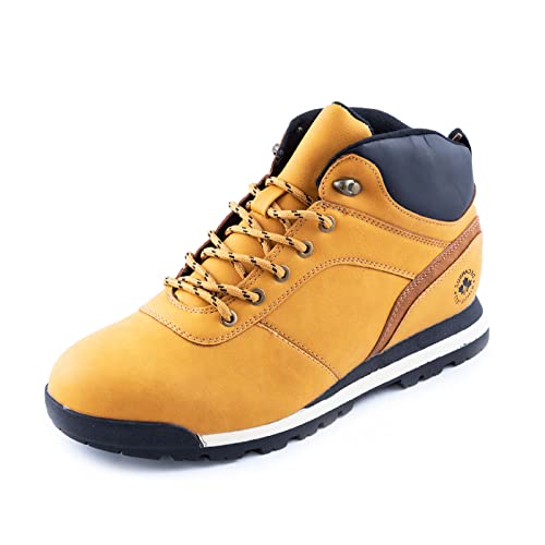 Baskets lacées Toocool camel pour les marches urbaines quotidiennes