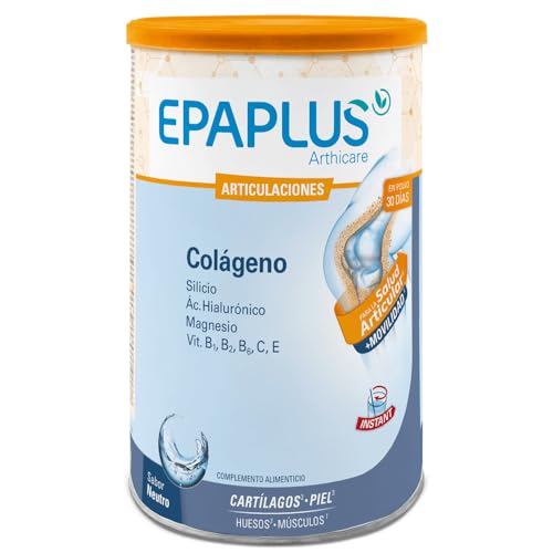 EPAPLUS Arthicare, Colágeno Hidrolizado + Silicio + Ácido Hialurónico + Magnesio, Disolución Instant, Sabor Neutro, Tratamiento 30 Días, Polvo, 320 g, Para La Salud Articular