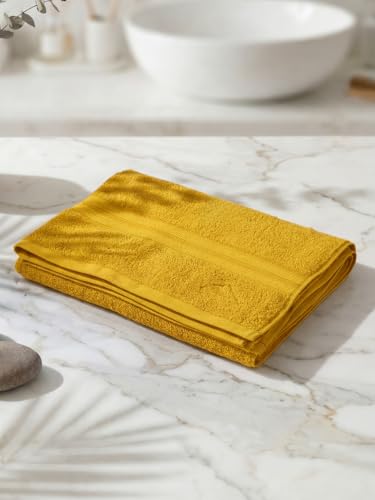 Image of Monte Carlo Essential 100% Cotton Bath Towel | 400 GSM Lightweight & Quick Dry | Soft Absorbent Large Towel 75x150 cm | Skin Friendly Daily Use Bathroom Towel for Men & Women (Jasper) | Suns Truck