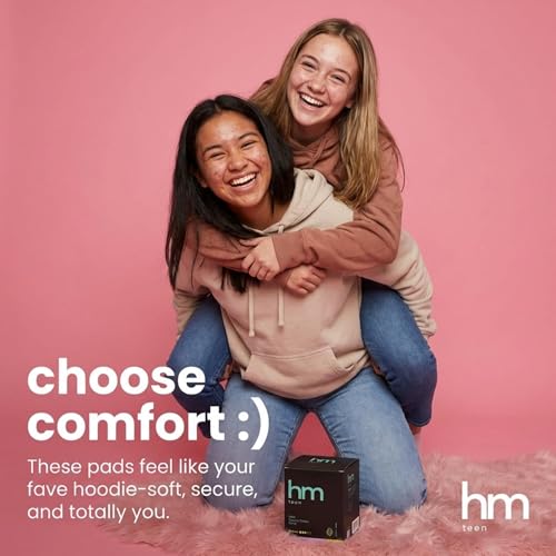 Image of Organic Cotton Covered Period Pads for Teens - Ultra-Thin, Super Soft, Sensitive Skin Essentials for First Period Confidence - Protection for Home, School, or Travel - 20 Small Pads