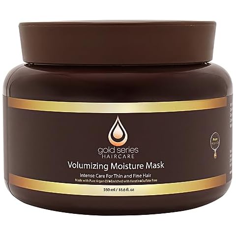 Gold Series Deep Conditioning Hair Mask - Moisturizing Treatment with Argan Oil for Dry, Damaged Hair, Volumizing Conditioner for Natural Fullness (18.6 Oz) Cover