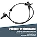 MLY 1 PC ABS Wheel Speed Sensor, Rear Left Rear Speed Sensor Direct Fit OEM #3630050U2010, Automotive Replacement Anti-Lock Brake Speed Sensor, Compatible with Heyue Vehicles (Black)
