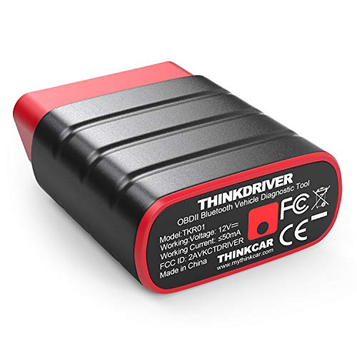 ThinkDriver Bluetooth Code Reader - Professional Full System Automotive Scan Tool OBD2 Scanner, Diagnostic Tool Car Check Engine with 15 Reset Functions ABS SAS for iOS Android Pad