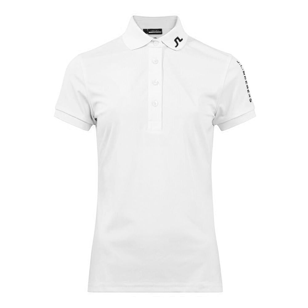 J.Lindeberg 2022 Women Tour Tech Jersey Golf Polo White Large