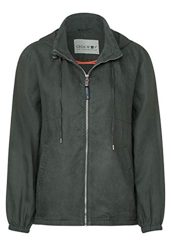 Preisvergleich Produktbild Cecil Damen Leichte Jacke aus Leinen Slate Green XXL