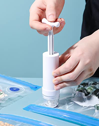 Mini Vacuum Pump Manual Vacuum Sealer Pump For Sous Vide Bags Portable Hand Pump Home Organizing Supply Storage Pump Use In Clothes And Food #TOP1