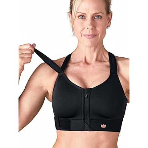 SHEFIT Flex Sports Bra for Women, Medium Impact Sports Bra, Black, 2X (2 Luxe) Cover