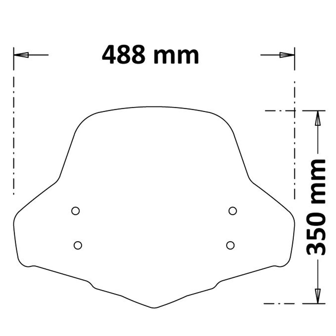 PARABREZZA SPORTIVO FUME SCURO COMPATIBILE PER HONDA SH 125i/350I 2021 2022 COMPLETO DI KIT ATTACCHI