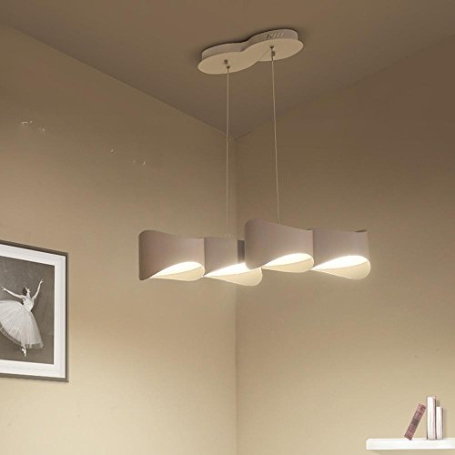 Suspension LED 36W dimmable réglable hauteur métal blanc IP20