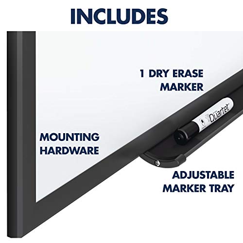 Quartet Magnetic Dry Erase White Board, 3' x 2 Whiteboard, Nano-Clean Surface Resists Ink Stains, Black Aluminum Frame (SM533B) - Image 8
