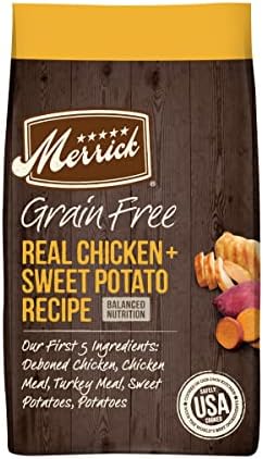Merrick Grain Free Dry Dog Food Real Chicken & Sweet Potato Recipe - 4 lb Bag