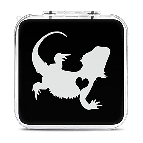Adore Bearded Dragons Switch Game Card Storage Box Hard Case SD Memory Cards Portable Box with 12 Slots