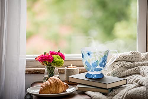 Qoutique Bone China Decorated Coffee Mugs - 20 Ounce - Set Of 4, Cups For Latte, Hot Tea, Cappuccino, Mocha, Cocoa, Mug Set, Large Coffee Mug, Penelope #TOP5