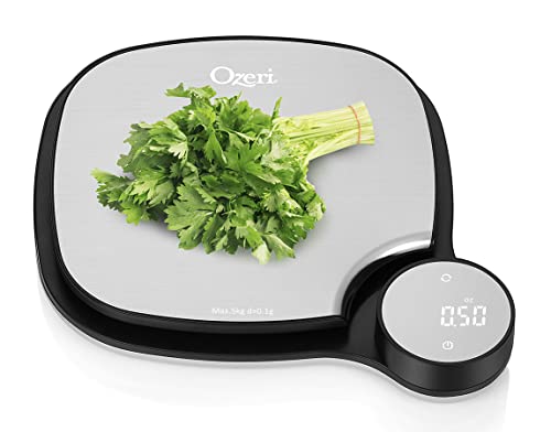 Ozeri Stainless Steel Kitchen Scale, 0.1 G (0.01 Oz) Weighing Technology, Black #TOP4