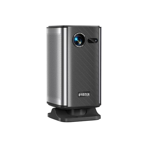 Projetor DLP Portátil BYINTEK P70X 1080p Full HD 300ANSI - Mini projetor Android com Foco Automático a Laser TOF, Bateria Integrada de 10000mAh e LED de 50000h