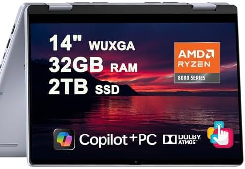 Dell Inspiron 14 7445 2-in-1 Laptop 14" WUXGA Comfortview Touchsc...