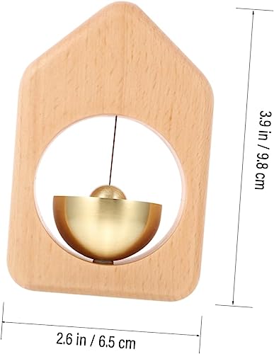 Image of Ritmo Shopkeepers Bell for Door Opening Wood Shopkeepers Bell for Door Durable Magnetic Doorbell Door Entry Alert Chime Unique Attached Bell Hanging Decoration for Business Entrance (A)
