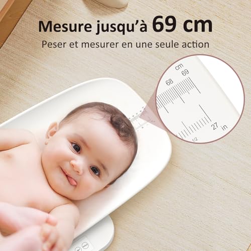 Grownsy Pèse Bébé, Balance 150 kg Pour Bébé, Nouveau-né, Adulte et Animal – vue 3