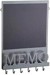 KitchenCraft LNMEMO Living Nostalgia Magnetic Memo Board/Chalkboard, Grey/Black, 43.5 x 30 cm