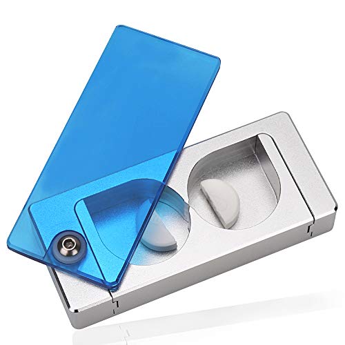 Best Pill Splitter - Double Blades Pill Cutter, Accurately Splitting and Quartering Round or Oblong Pill Tablet  Great for Pets, Kids, Elderly People