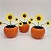 1 Pcs Sunflowers,Solar Powered Dancing Flower, Decoration Gift, Swinging Dancer Toy, No Battery Required, Car Decor, Sunflower/White Flower Learning and Education (Sun Flower)