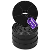 Viоks.pro SET 4x Dunstabzugshaube Filter R& 170mmØ Ersatz für Oranier Aktivkohlefilter KSC 700 - Aktivkohlefilter Dunstabzugshaube Gorenje DKF2500 DKF500M / MAN Leo Mini Jupiter