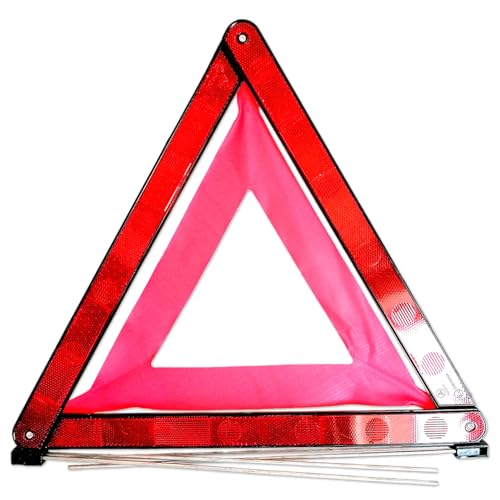 Impulse Innovation Warndreieck WTA-01 klappbar | ECE R27 Sicherheitsdreieck | Euro Kompakt mit Köcher | Pannendreieck für PKW Transporter Wohnmobil