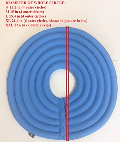 UsefulThingy Dog Recovery Collar - Soft Comfy Cone E-Collar Anti-Bite/Lick - for Cats Too, Quicker Healing After Surgery - 5 Sizes, 2 Colors