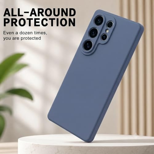 Image of Back Cover Compatible with Samsung Galaxy S26 Ultra 5G | Full Camera Protection | Premium Liquid Silicon Case | Flexible Bumper Case for Samsung Galaxy S26 Ultra 5G (Blue)