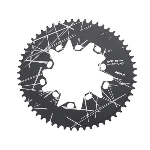 Plateau ovale 52T à 60T en alu rigide pour performance optimale sur vélo de route