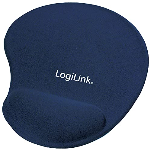 LogiLink ID0027B Tapis de souris avec repose-poignets Bleu