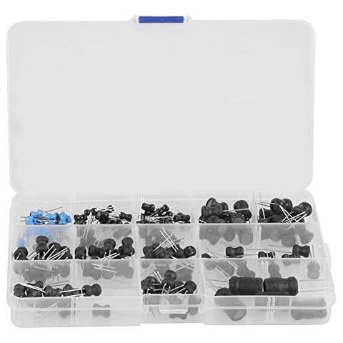 Spulen Drosselinduktoren, Drosselinduktoren 145 Stk. 10uh-10mh 12 Werte 10uh 100uh 220uh 10uh 1uh 4,7uh 15uh 1mh 33uh 150uh 1000uh 10mh Cover