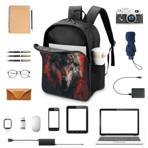 Sac à dos pour enfants Grey Wolves 3D garçon maternelle primaire - 4