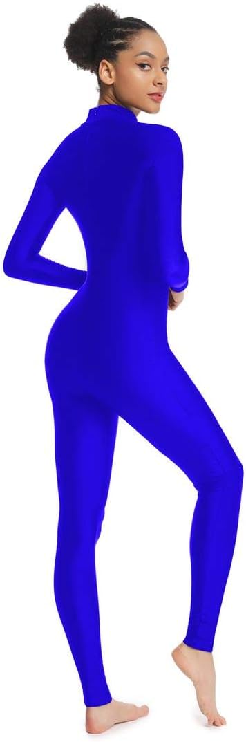 Adult High Neck Long Sleeve Dance Unitard for Women Bodysuits Full Body Leotard Spandex Catsuit - Image 5