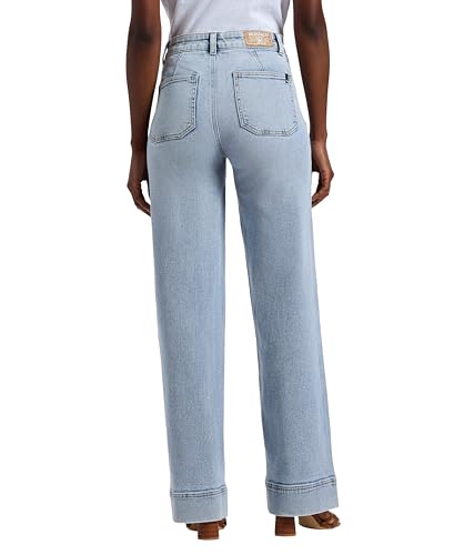 Buffalo David Bitton Women's Addie High Rise Wide Leg Jeans3