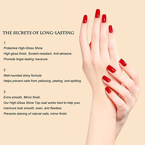 Vishine 16 ml, Gel-Nagellack, semi-permanent, Basislack und Überlack, semi-permanent, UV, LED, Nail Art, Design: Soak… – Bild 8