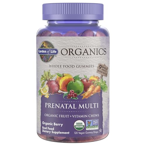 Product Image of the Garden of Life Organics Prenatal Gummies Multivitamin with Vitamin D3, B6, B12,...