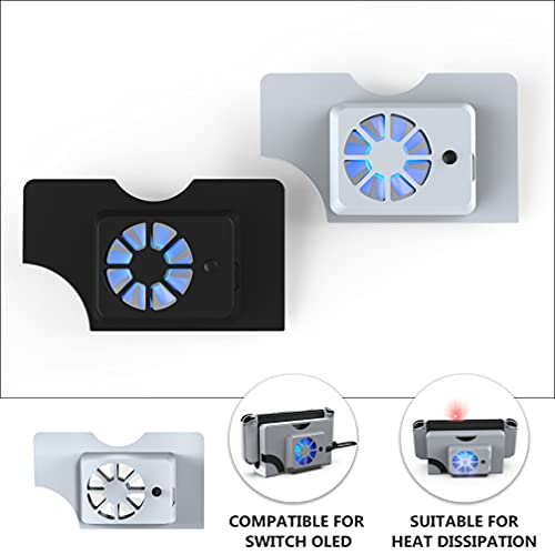 OSALADI Ventilador de mesa para console de jogos, compatível com interruptor OLED