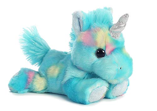 Aurora Bundle Of 2 Stuffed Beanbag Animals - Blueberry Ripple Unicorn & Jelly Roll Unicorn, Blue/Pink, Multicolor #TOP1
