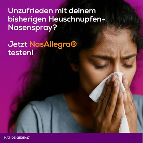 Anwendung des Sprays bei Pollenallergie im Freien gezeigt - Detailansicht von NasAllegra Heuschnupfenspray Test Angebot �...