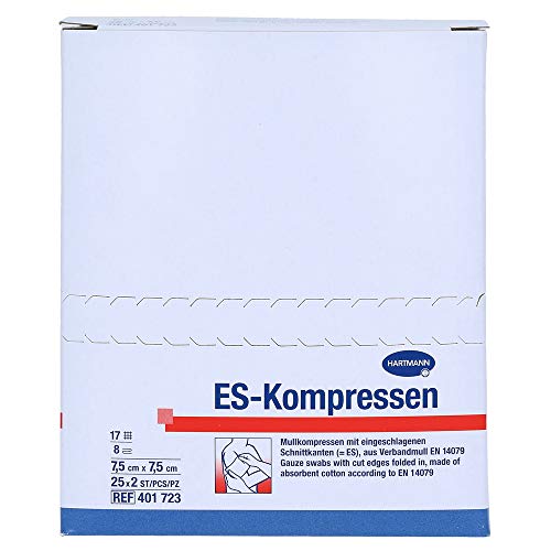 ES-KOMPRESSEN steril 7,5x7,5 cm 8fach 25X2 St