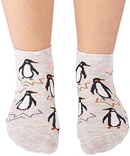 ACOUSMA Women Cotton Ankle Socks Animal Penguin