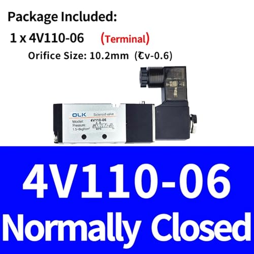 Électrovanne de commande pneumatique 4V110-06 5 voies 2 positions distributeur air - 3