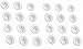 24pc Alazco Multi-purpose 1.5'' wide Silicone Suction Cups with Hooks