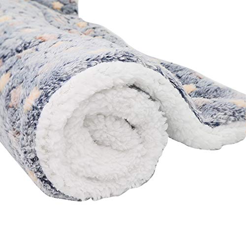 Haodou Haustier Decke Hundebett Hundekissen Dunkelgrau Sternenhimmel Decke Matte Mimi Softe Warme Flanell Hundedecke Katzendecke Fleecedecke Schlafplatz Hund Katzen für den Winter(55 * 45CM) Cover