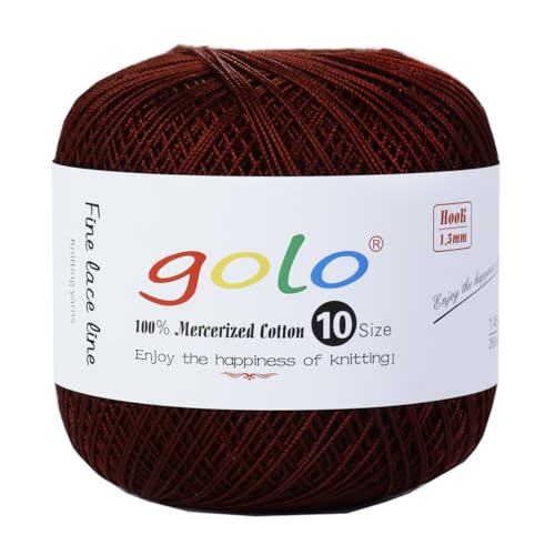 Image of golo Crochet Thread Size10 Yarn for Hand Knitting Crochet Yarn 252